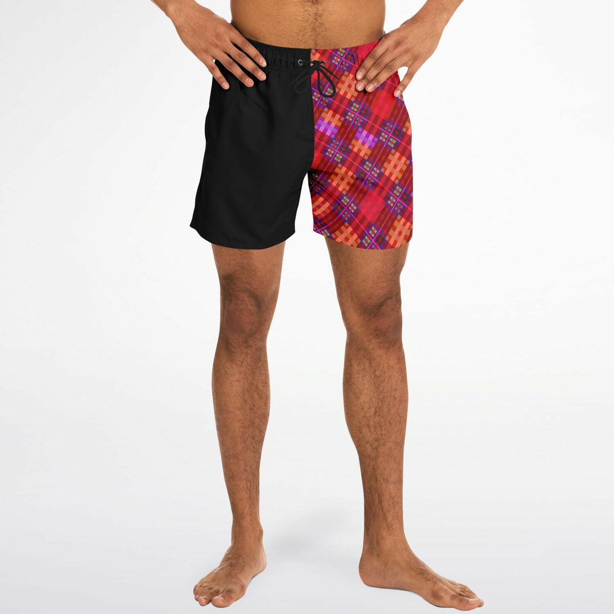 Maris Equi Red Tartan Men's Swim Shorts