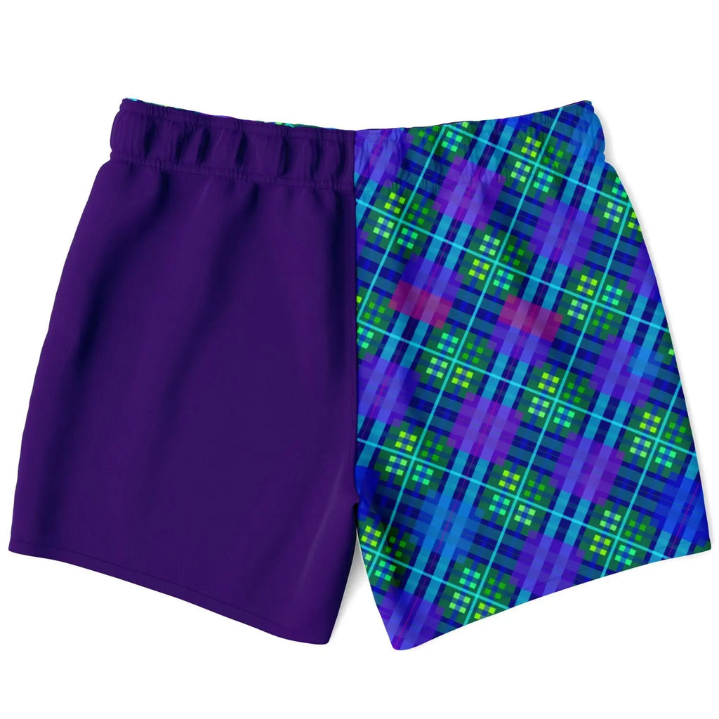 Maris Equi Badehose mit blauem Tartanmuster für Herren