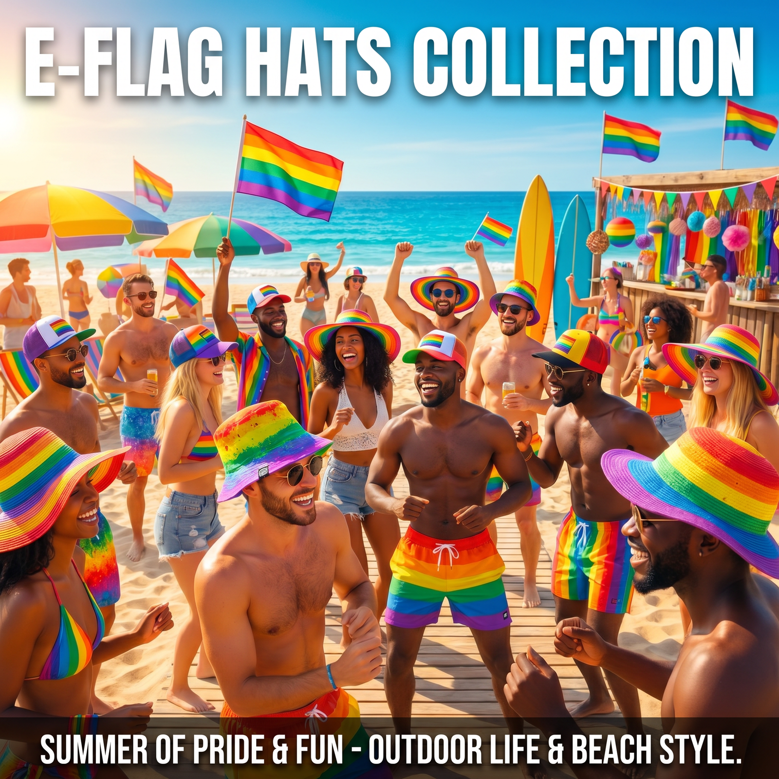 E-FLAG Hats: Sexy Herrenmützen für Schwule
