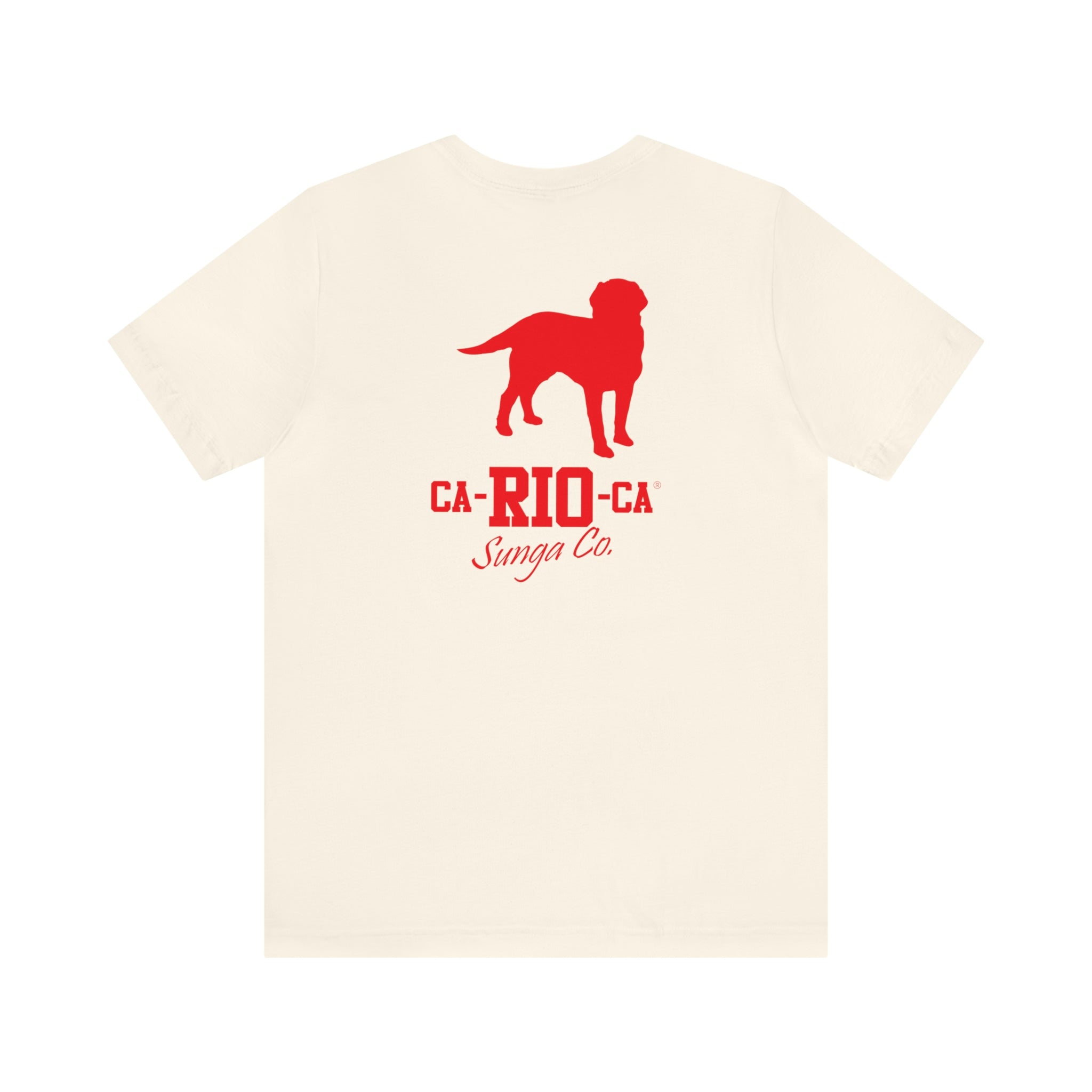 CA-RIO-CA LOGOTIPO T-SHIRT MIT ROTEM AUFDRUCK - HERREN-TANKTOP 