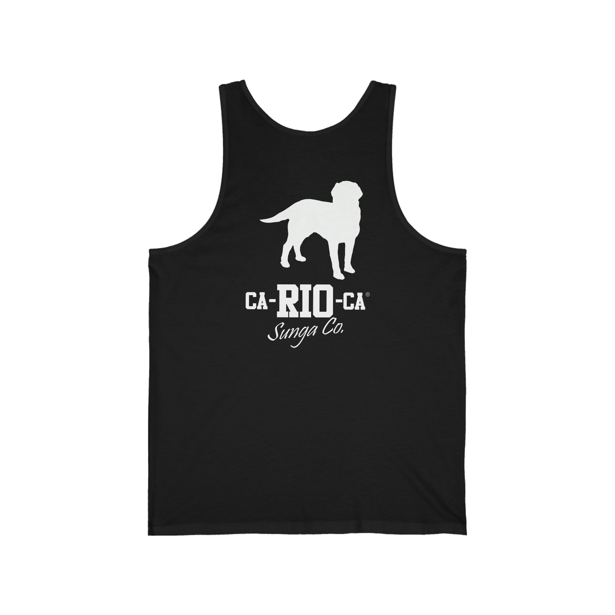 CA-RIO-CA Logotipo White Print Tank Top - Men's Tank Top