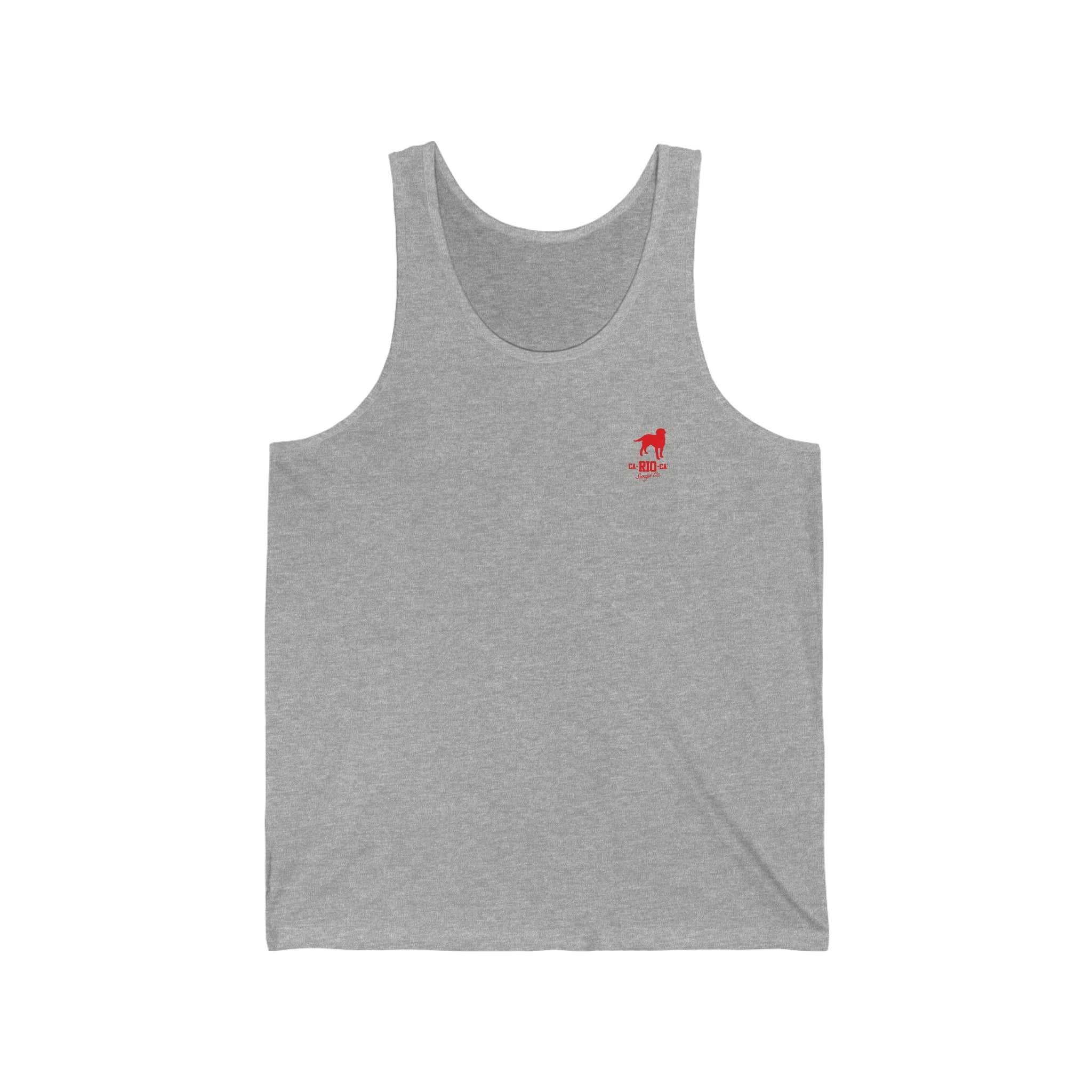 CA-RIO-CA Tanktop mit rotem Logo-Print - Tanktop für Herren