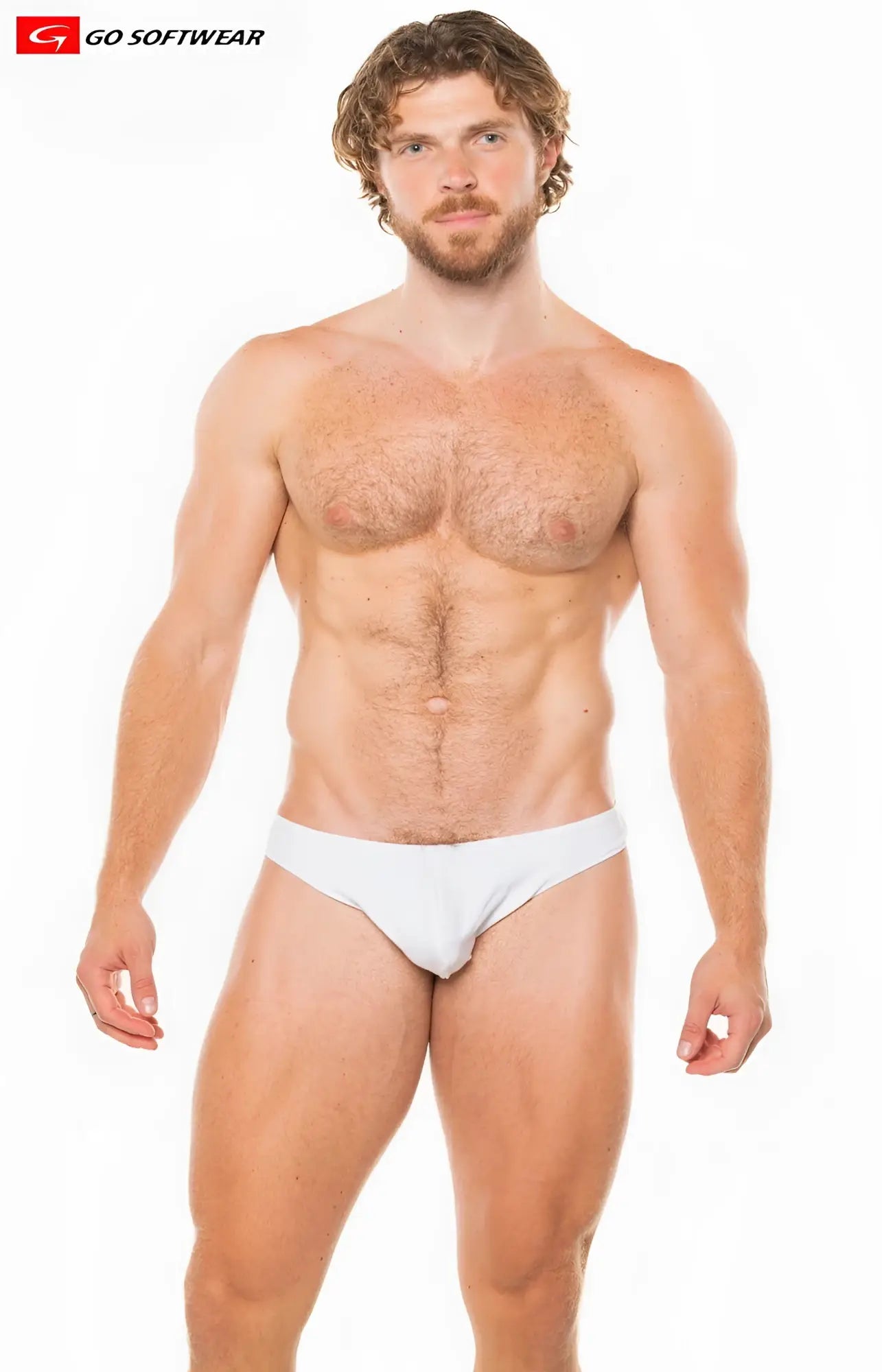 White backless thong briefs from go softwear made of soft material for comfortable everyday wear