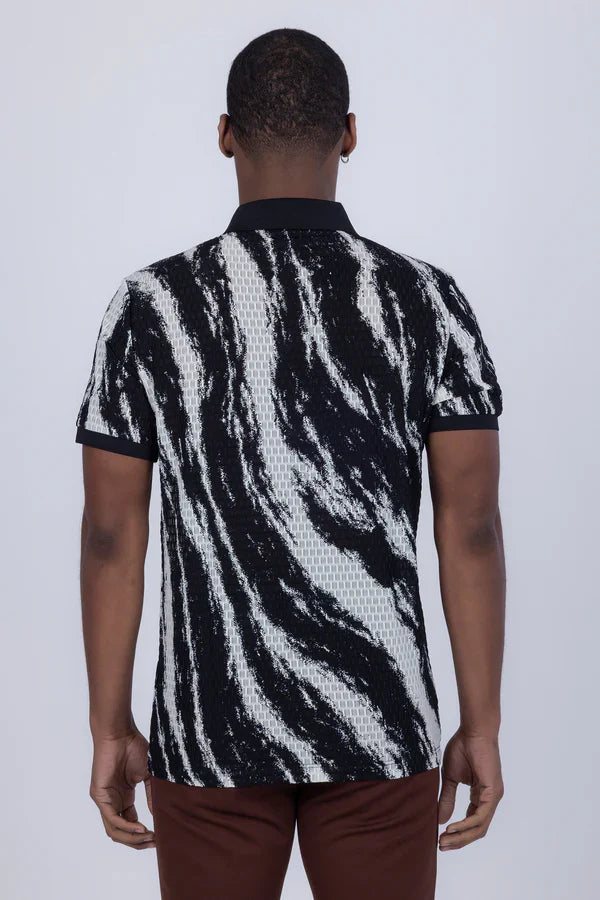 Abstract Polo Shirt