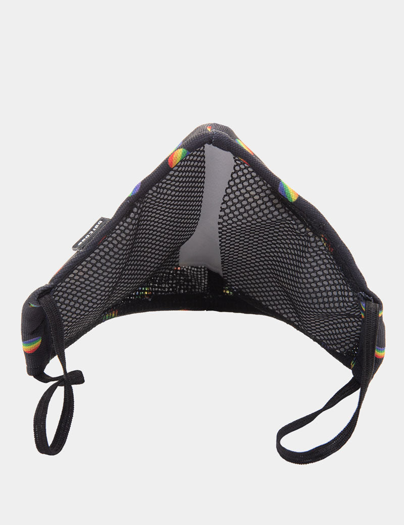 Barcode Berlin Major General Michelinho Unisex Maske Schwarz/Regenbogen 91800-184 Größe One Size