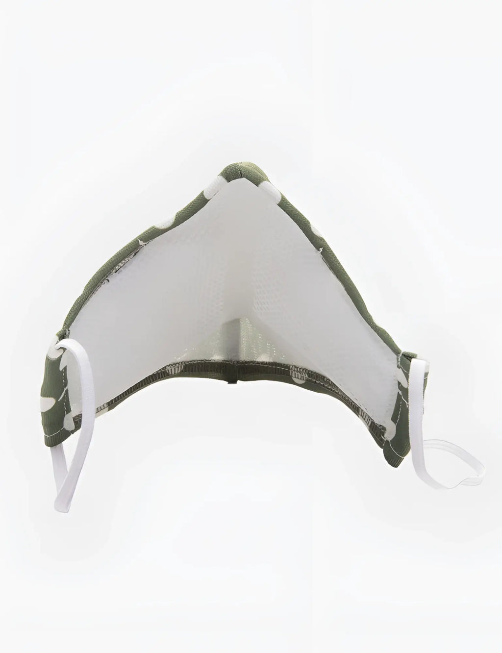 Barcode Berlin Major General Michelinho unisex face mask green white mesh with adjustable elastic ear loops one size
