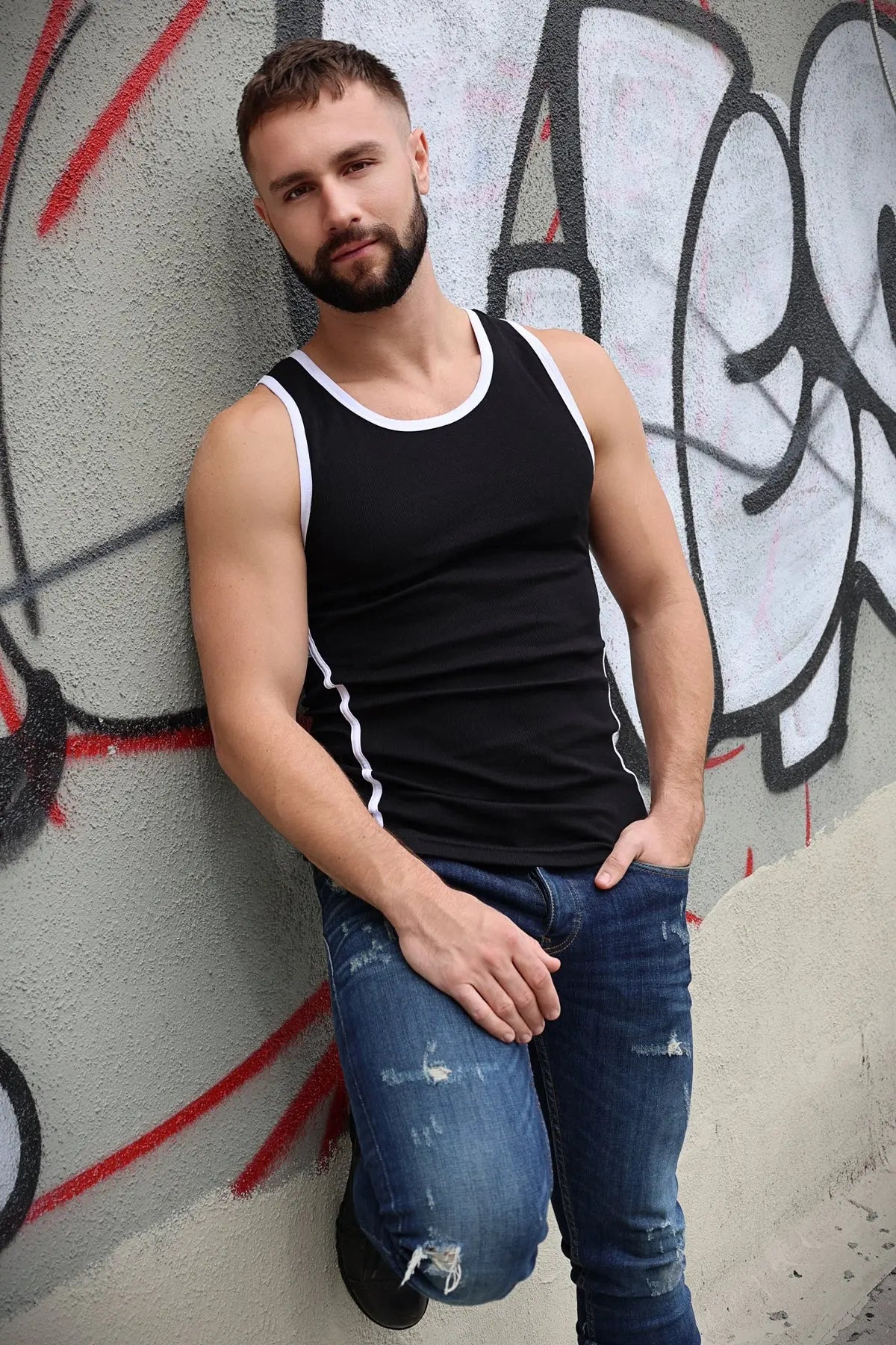 Breedwell Gay Men's Bare Essentials Rib Tank