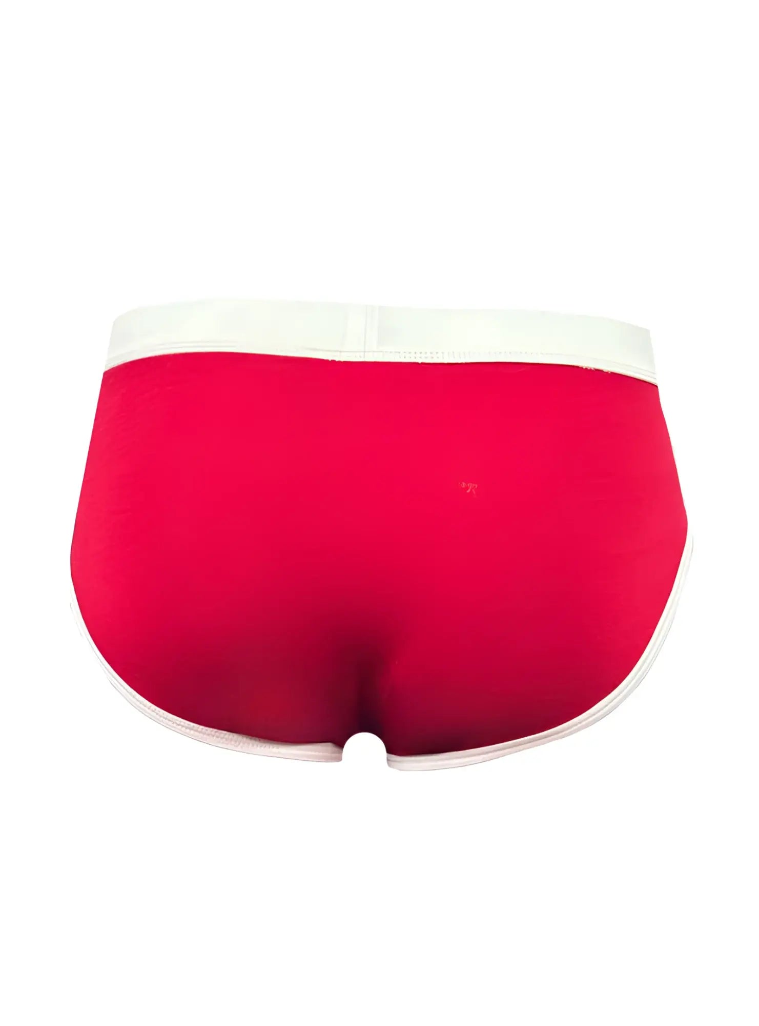 Basix comfort brief red briefs with white elastic waistband and trim offering comfortable everyday wear