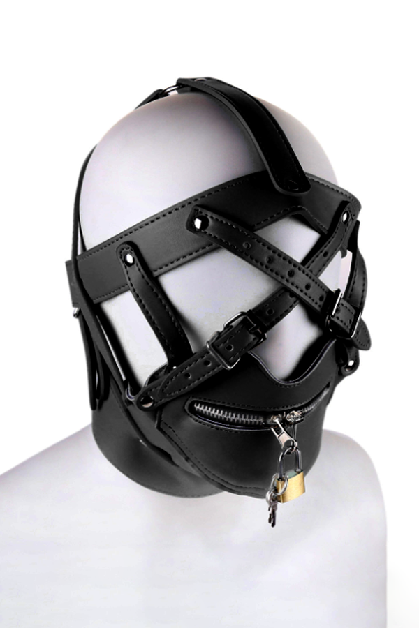 Faux Leather Submissive Fetish Mask