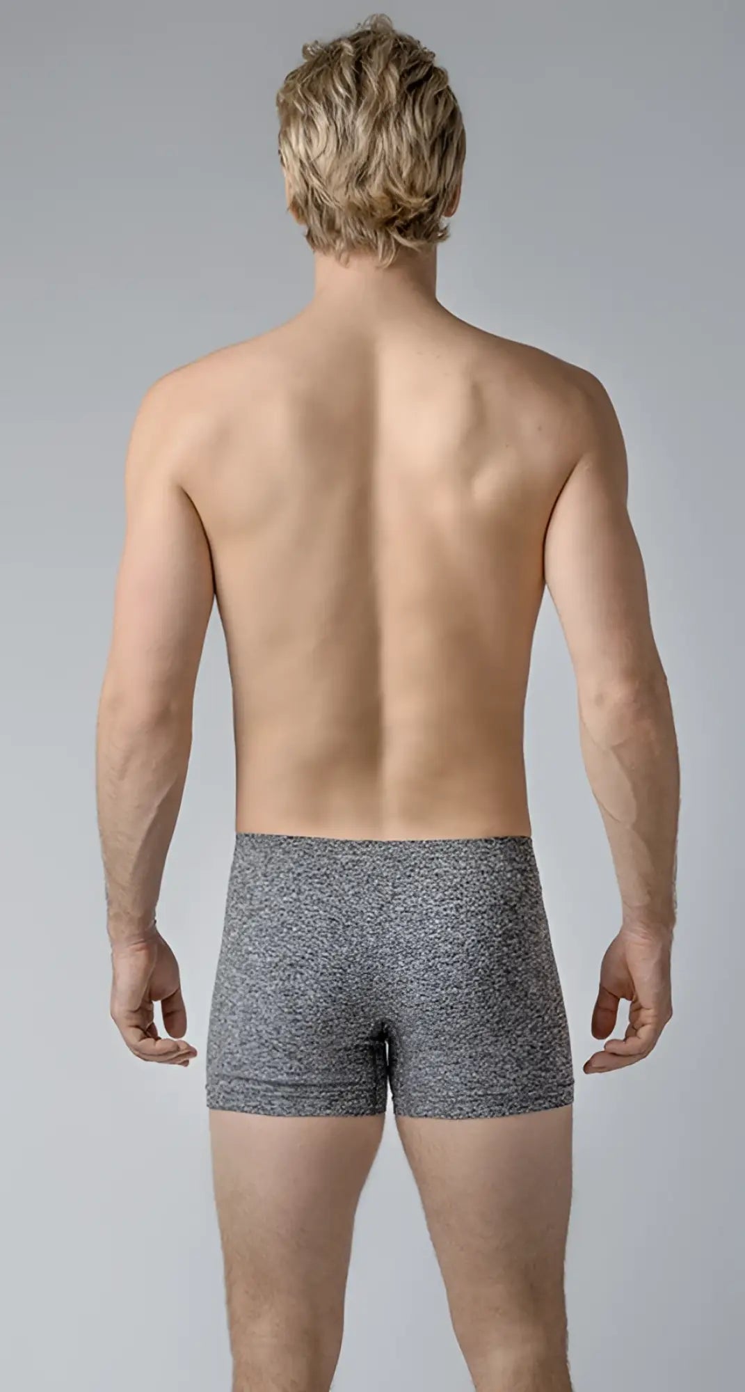 Gray heathered briefs with a snug form fitting design featured in best trunks for comfortable everyday wear
