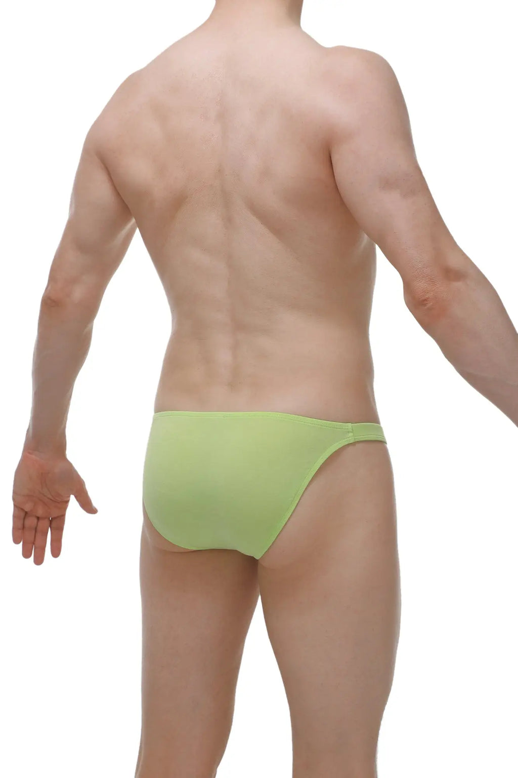 Light green bikini bessas bamboo briefs with smooth seamless fabric finish in form fitting style