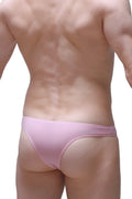 Bikini capri skine tea rose pink athletic briefs with smooth form-fitting design