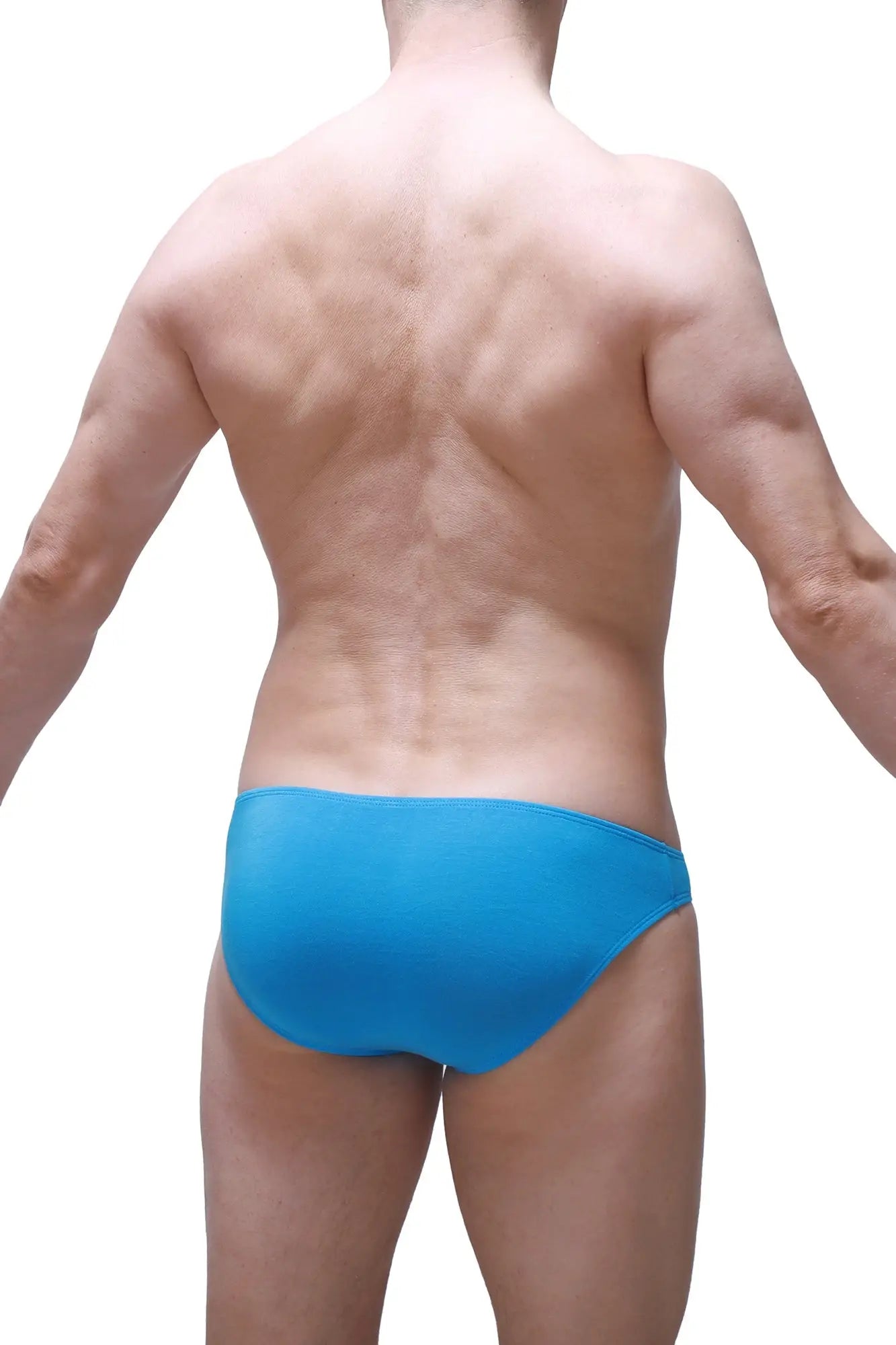 Bright blue bamboo briefs bikini colline bamboo blue made from soft breathable fabric for everyday comfort