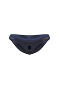 PetitQ Crotchless Bikini Satin Midnight Blue