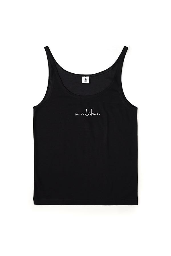 Mind in Malibu – Weit geschnittenes Tanktop - Schwarz