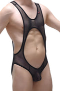 Bodybriefs mus net black is a black mesh bodysuit with a stylish cutout design perfect for bold fashion looks