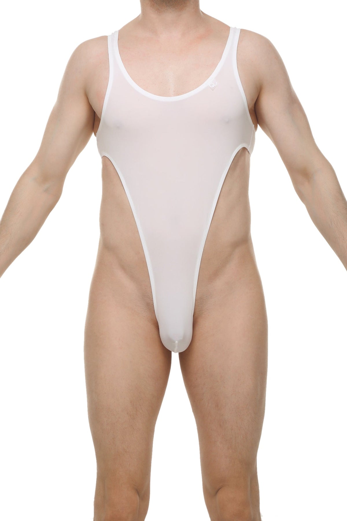 PetitQ Men's Bodythong Carbay Skine White