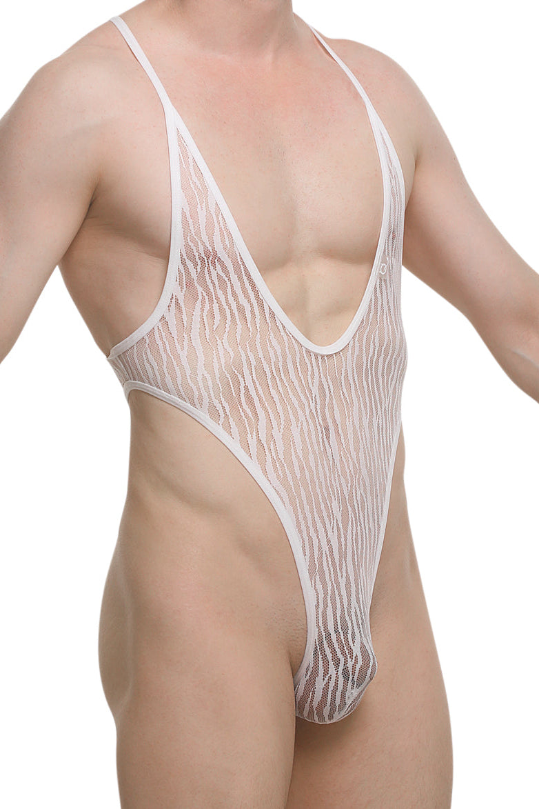 PetitQ Bodythong Causson Lace Savane White
