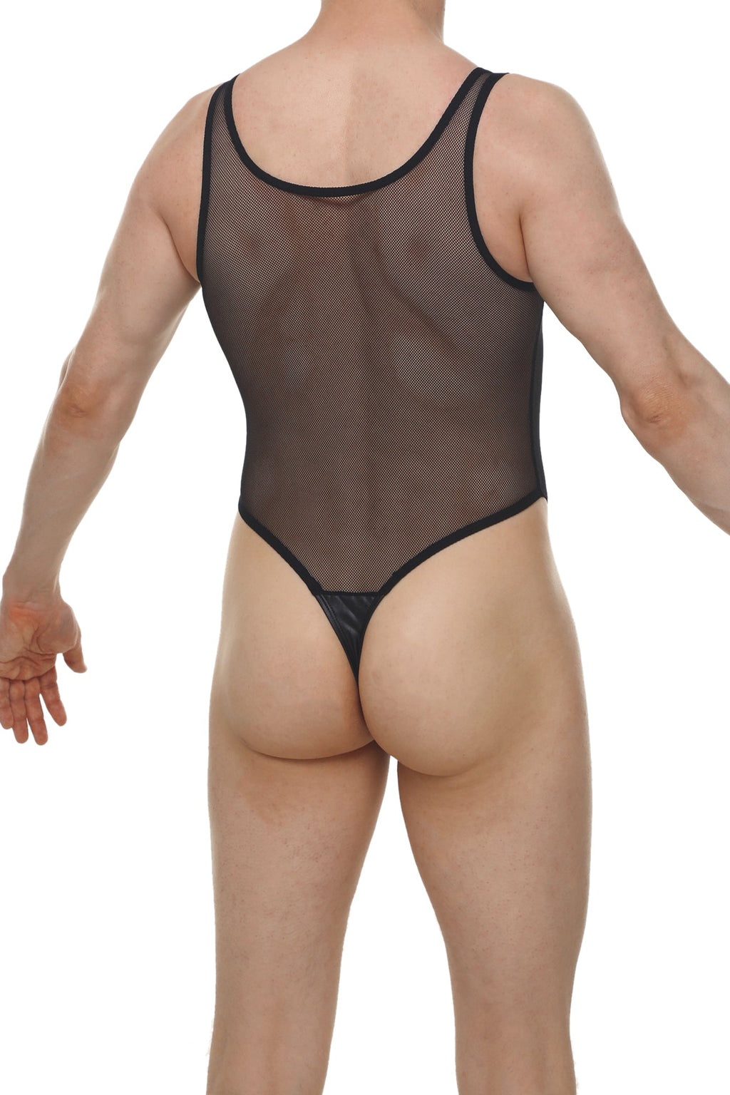 PetitQ Men's Bodythong Pencran Mesh Black