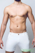 White briefs bondi short with sleek tailored design and subtle branding on the side in soft breathable fabric