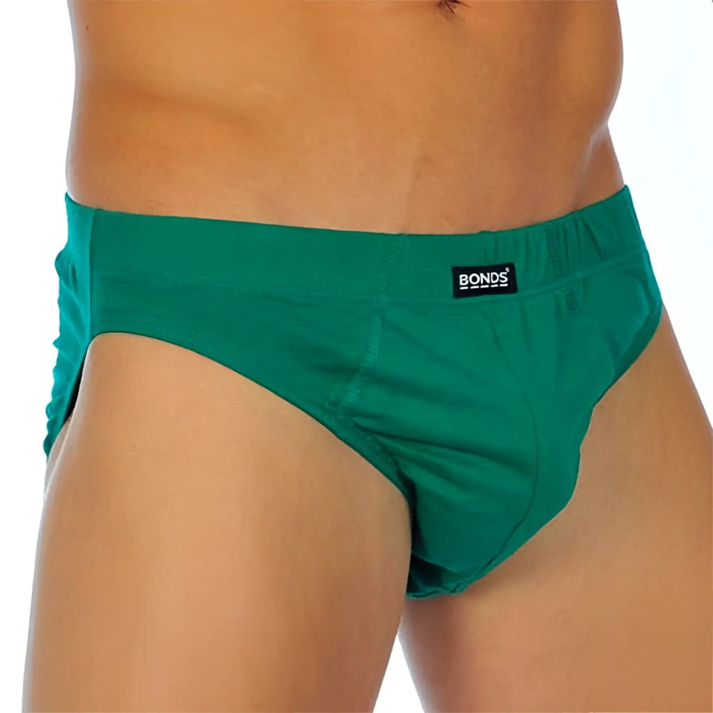 Bonds action brief green size 2xl green bonds brand briefs made for comfortable support and active wear