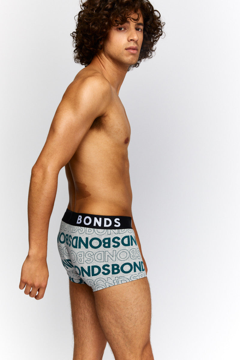 Bonds Allover Logo Fit Trunk Underwear MXKDA Size M