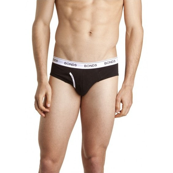 Bonds Guy Front Brief Unterhose Schwarz MZVI Größe L