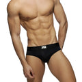 Black bottomless fetish brief with sleek form-fitting design highlighting bold and provocative style