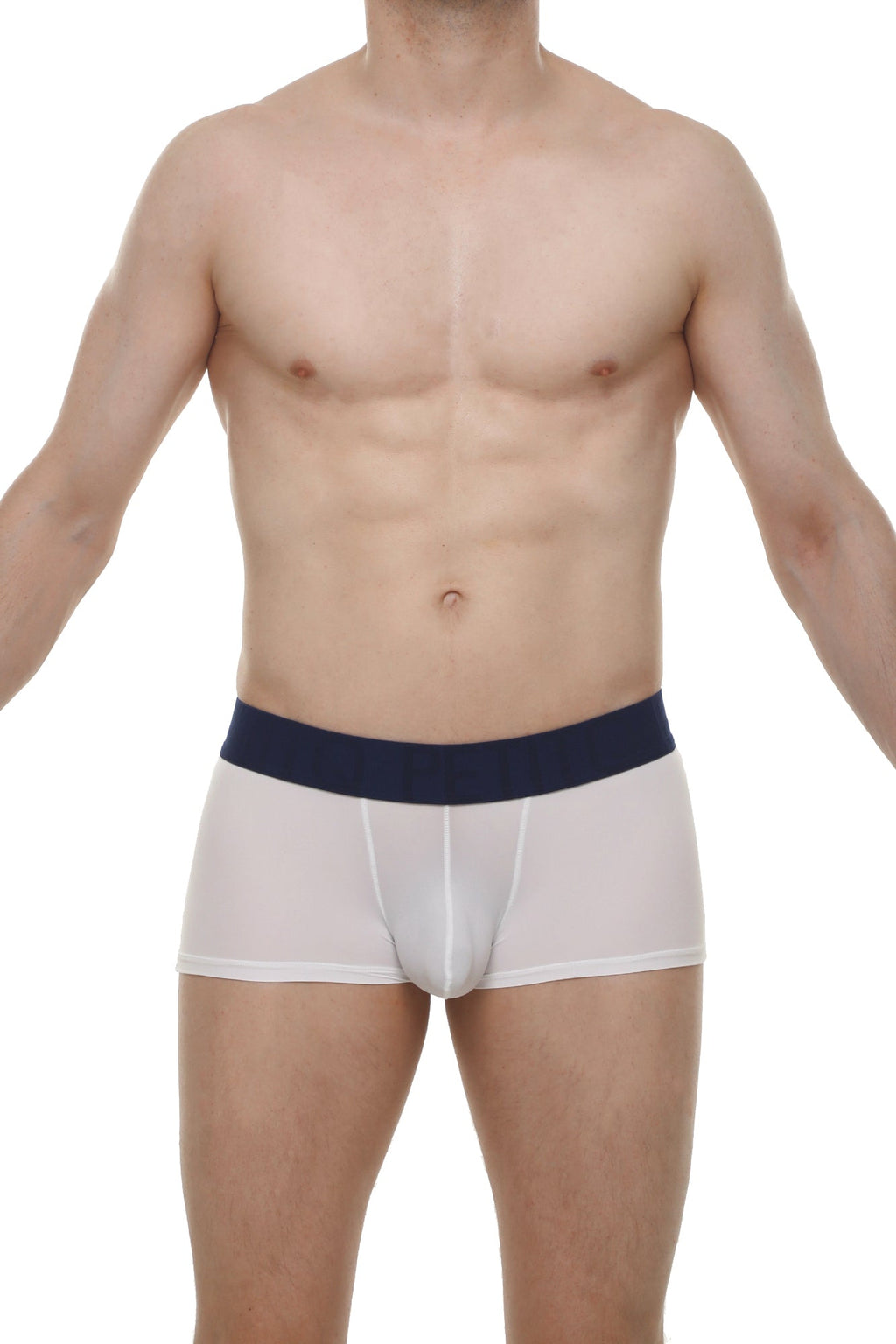 PetitQ Men's Boxer Brief Dome Skine White