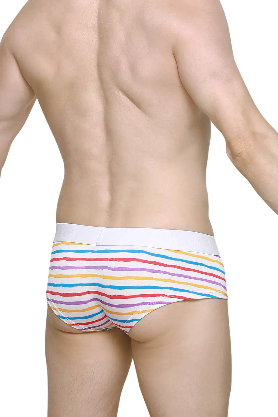 Bóxer para hombre PetitQ Chill Candy Stripes de pierna corta