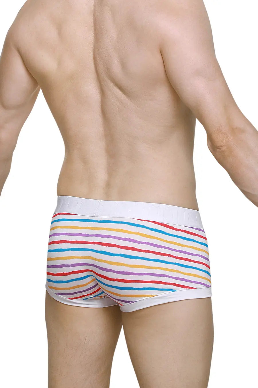 PetitQ Men's Boxer Brief Chill Candy Stripes