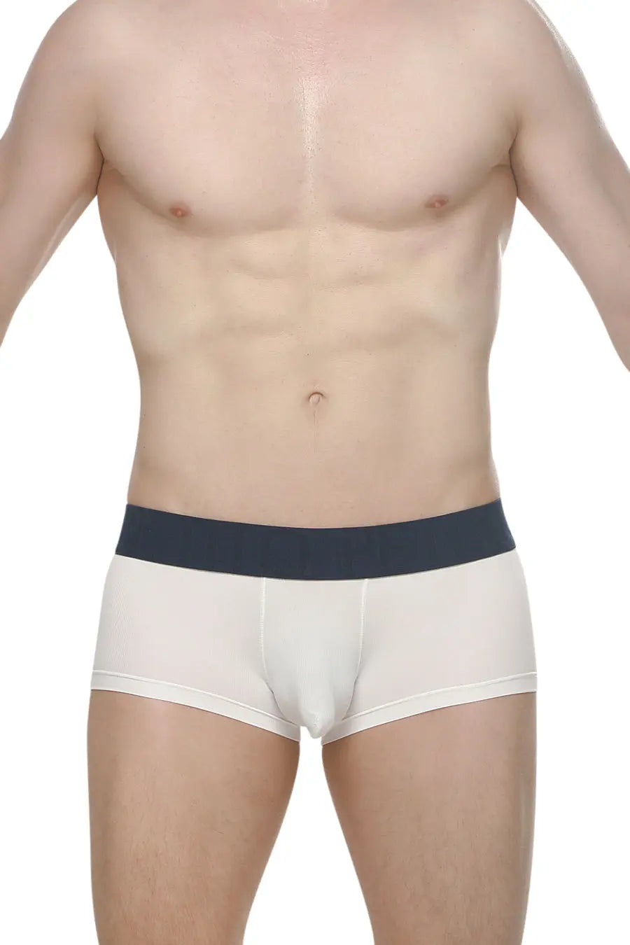 PetitQ Men's Boxer Chillax Rib White