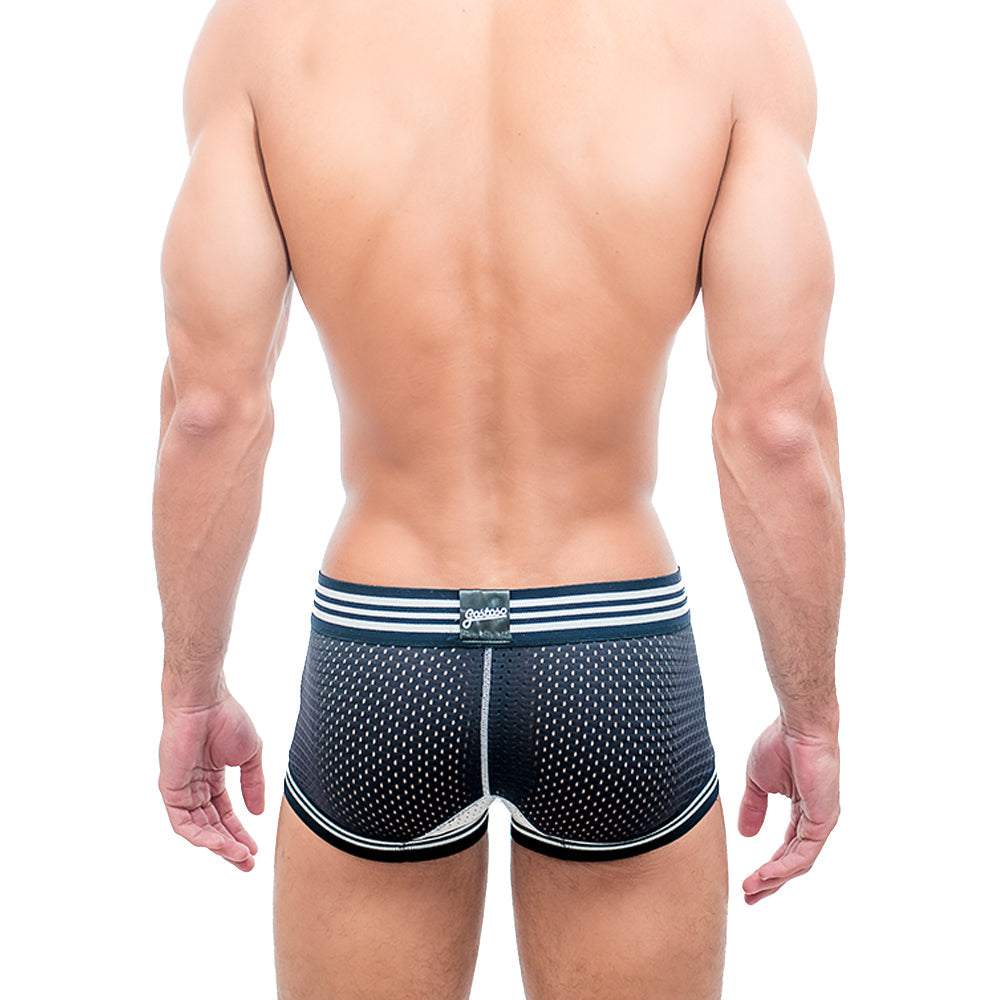 CA-RIO-CA Gostoso Unterwäsche – Mesh Boxer Brief Schwarze Unterwäsche