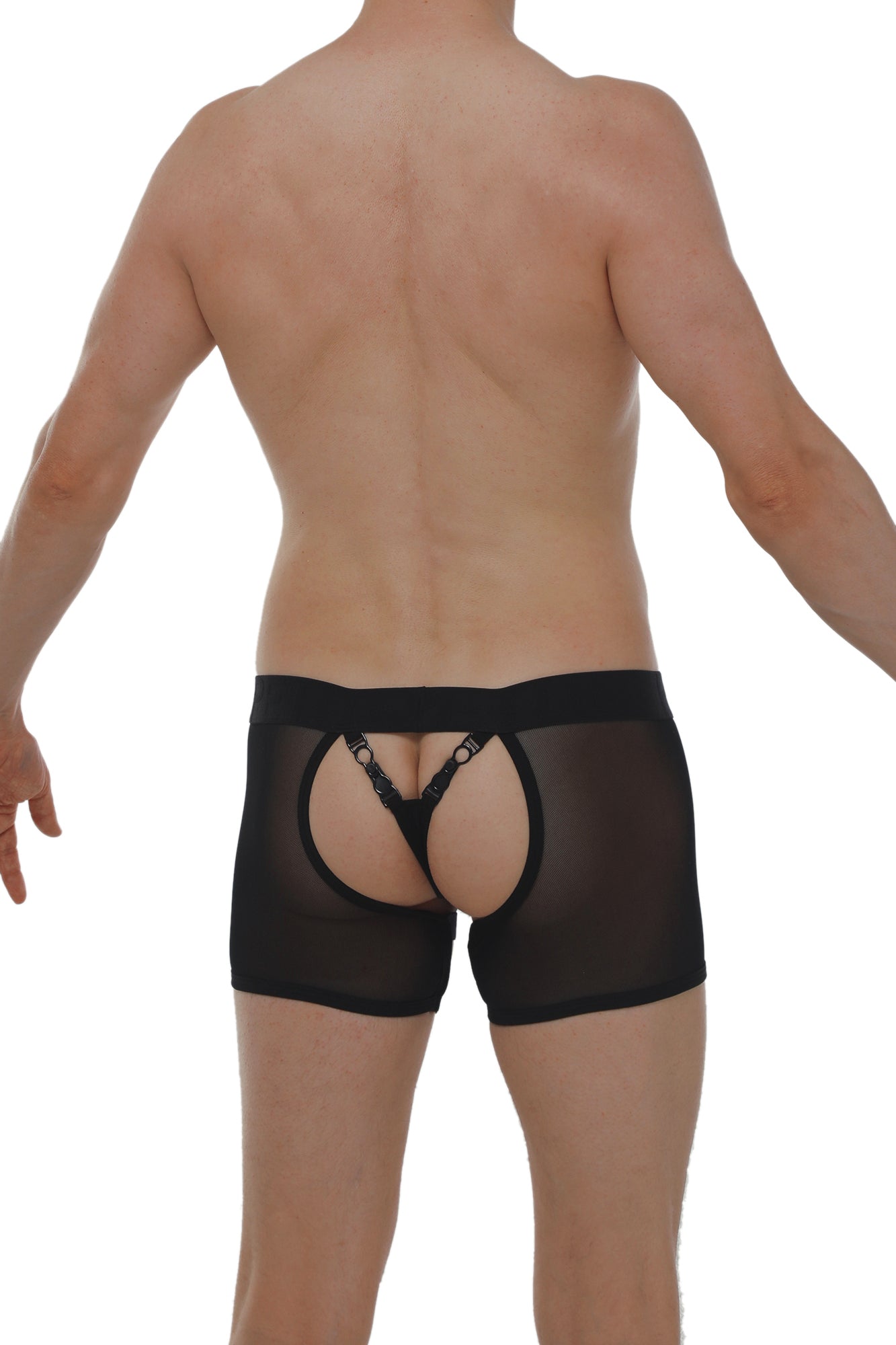 Boxer String Garter Angy Net Black
