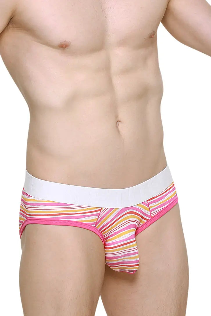 PetitQ Men's Brief Andrew Sunset Stripes