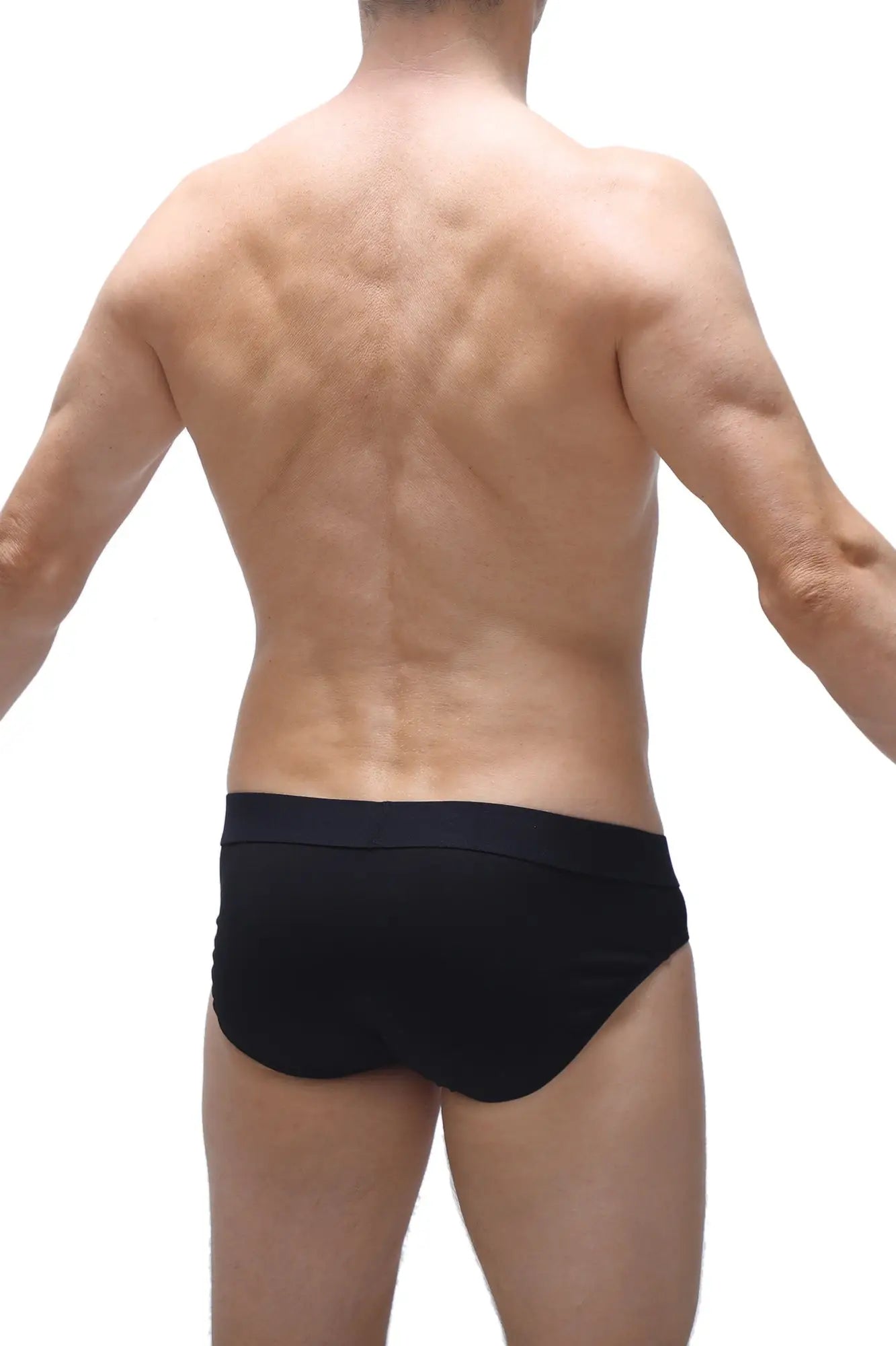 Black briefs Anjouin black with smooth form-fitting fabric and a snug waistband for comfortable wear