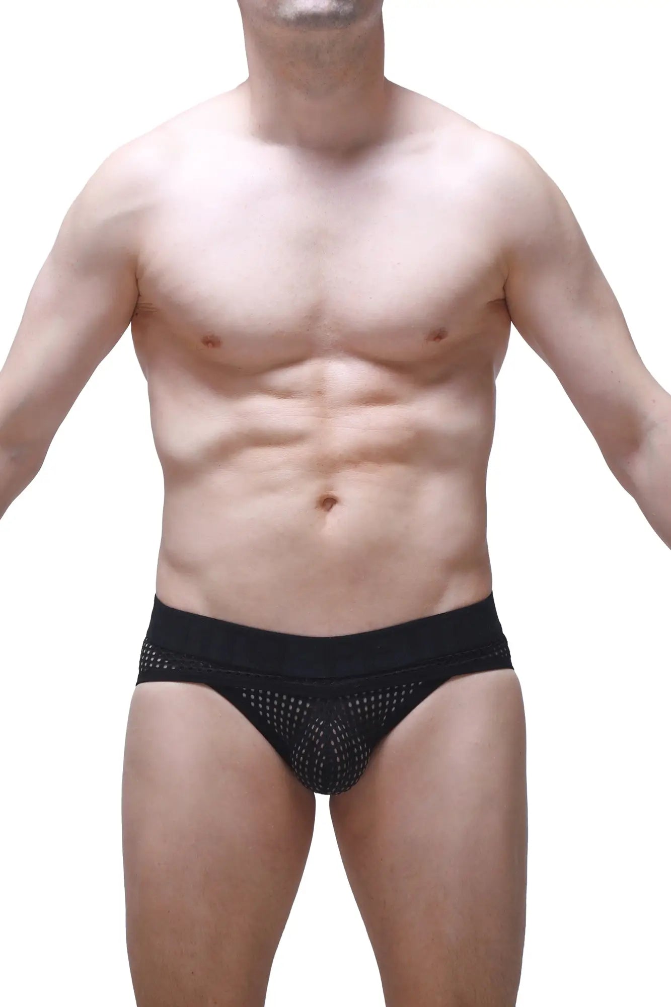 Black mesh briefs bessey durtol black with solid waistband for comfortable everyday wear