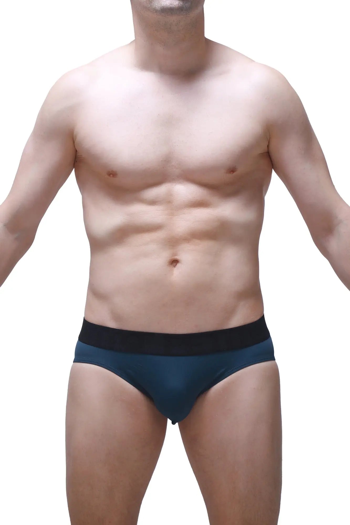 Dark blue briefs bozas blue with contrasting black waistband for comfortable everyday wear