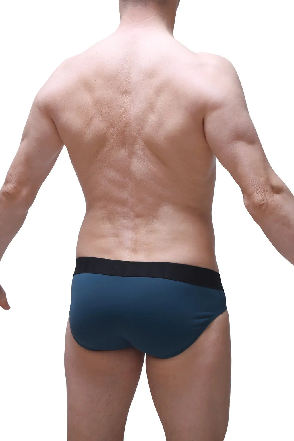 Dark teal briefs with black elastic waistband from brief bozas blue offering comfortable everyday wear