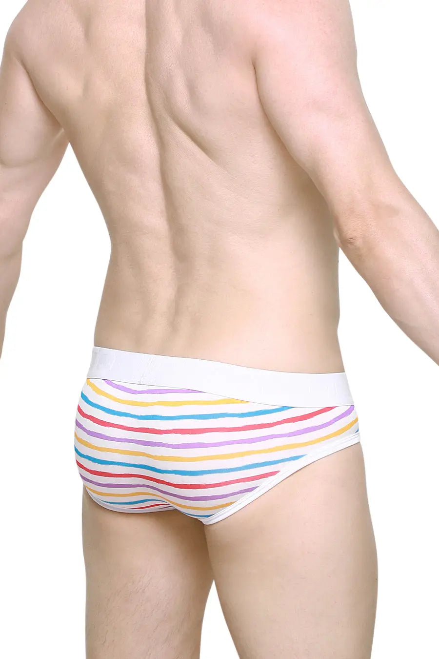 PetitQ Men's Brief Andrew Candy Stripes