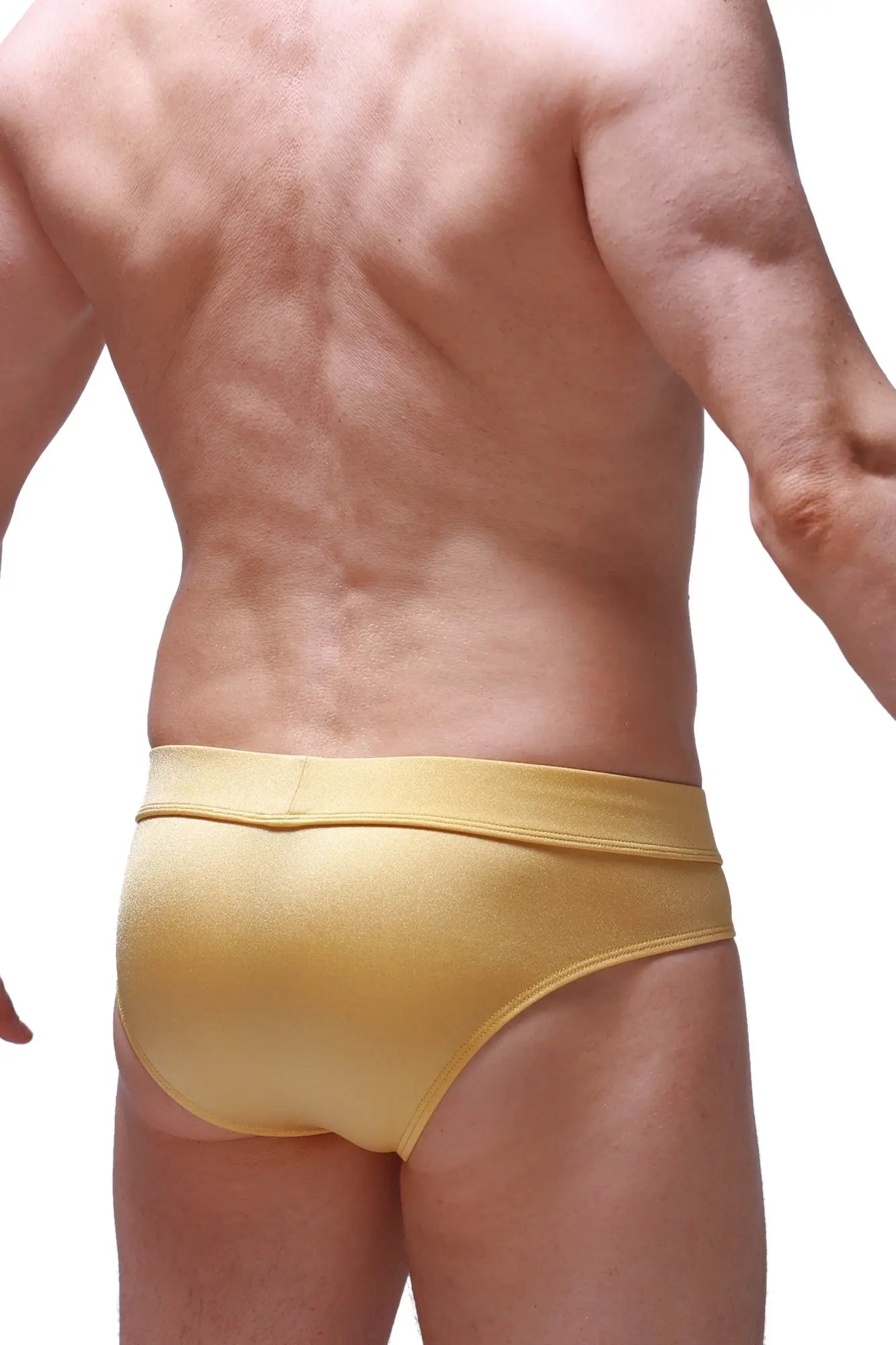 Brief chill joe gold briefs in gold color with smooth texture and elastic waistband for a snug fit