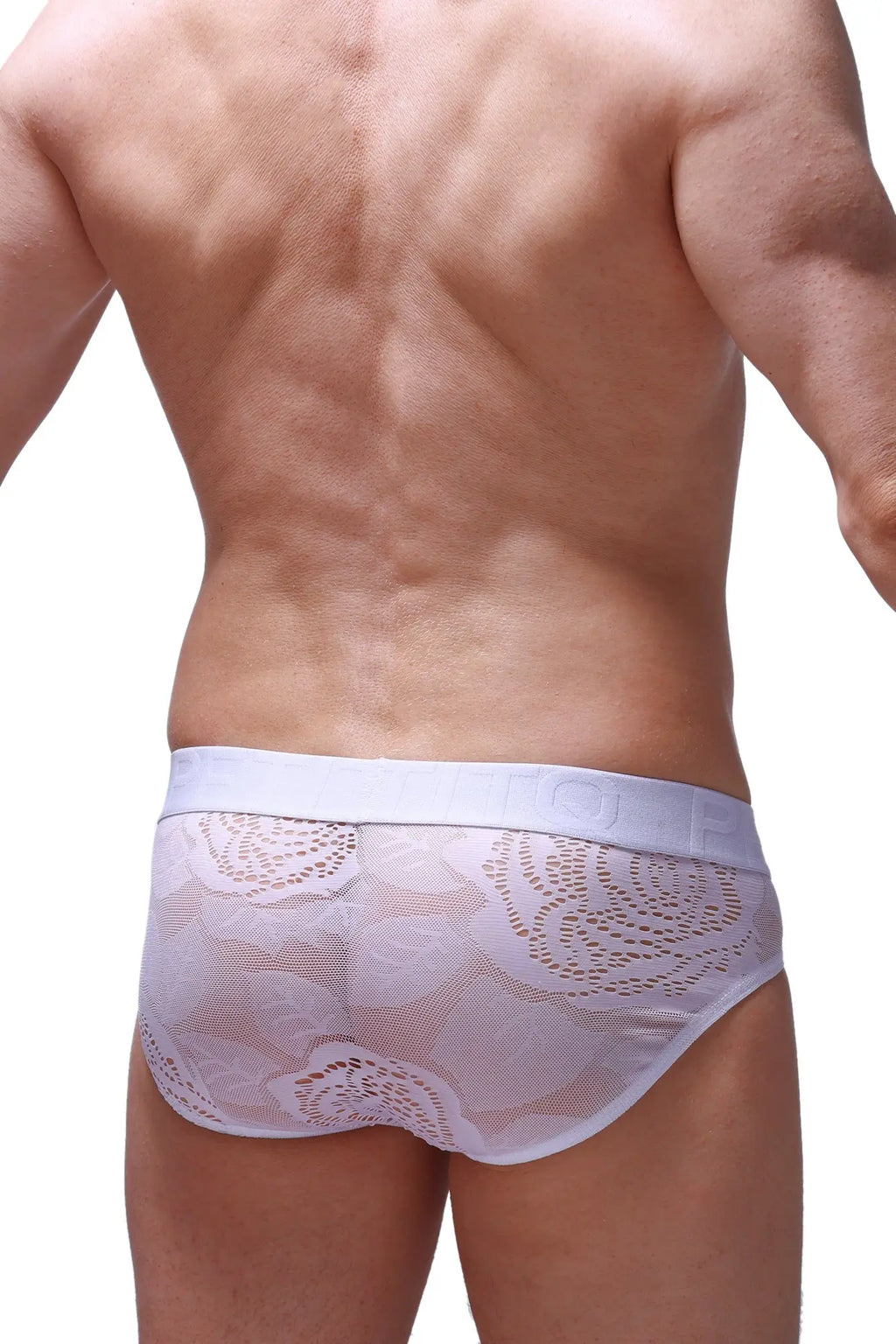 White lace briefs brief dome coudray white with a delicate floral pattern and soft elastic waistband