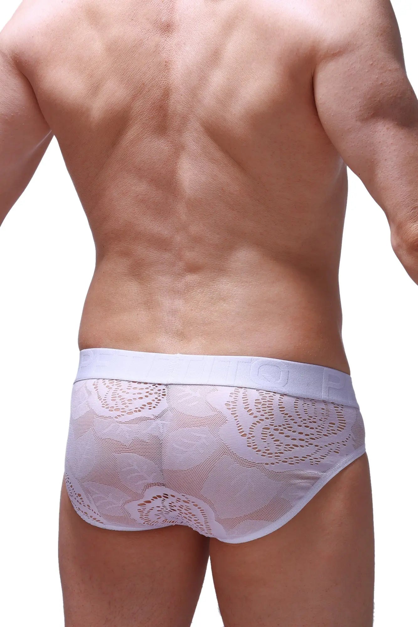White lace briefs brief dome coudray white with a delicate floral pattern and soft elastic waistband