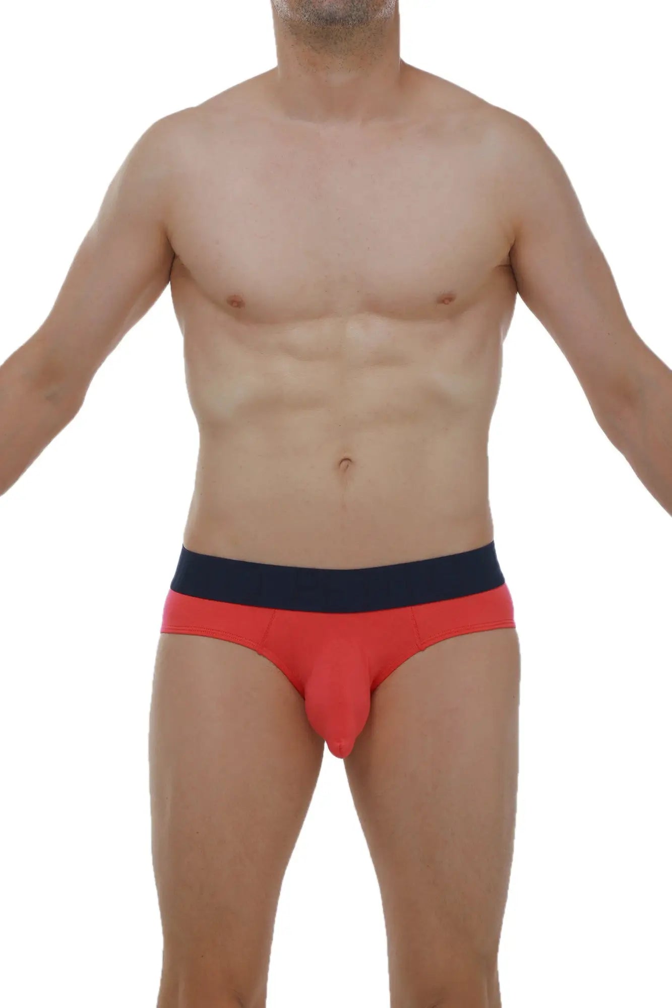 Brief hang modal fuchsia snug fit briefs in red and navy blue made of modal fabric for comfortable wear
