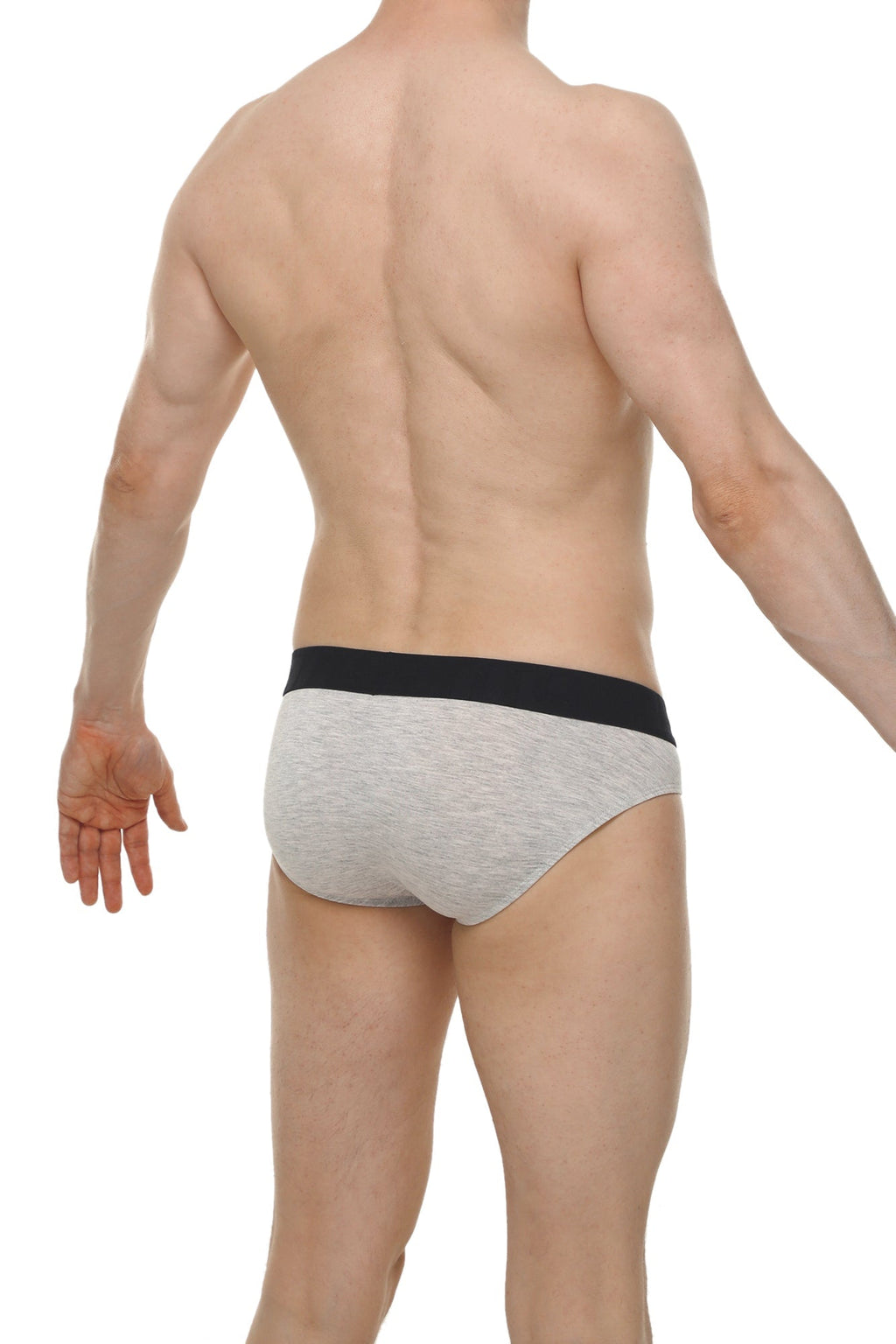 PetitQ Men's Brief Protruder Mega Bulge Modal Gray