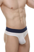PetitQ Men's Cheeky Brief Skine White