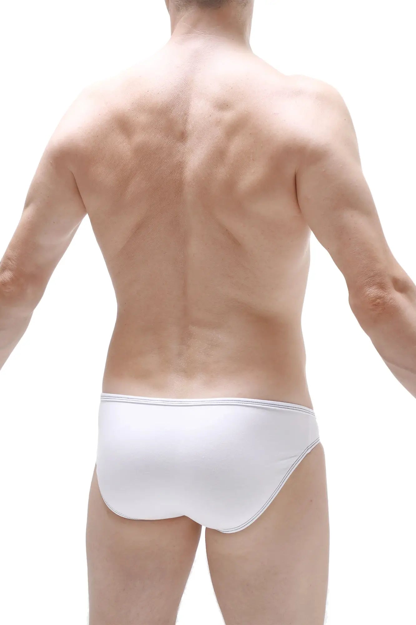 White briefs in modal fabric with a smooth form-fitting design in white for comfortable everyday wear