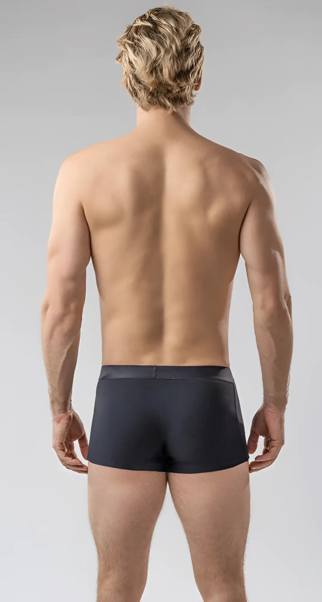 Dark navy brief trunks boxer briefs with a smooth fitted design made for comfortable everyday wear