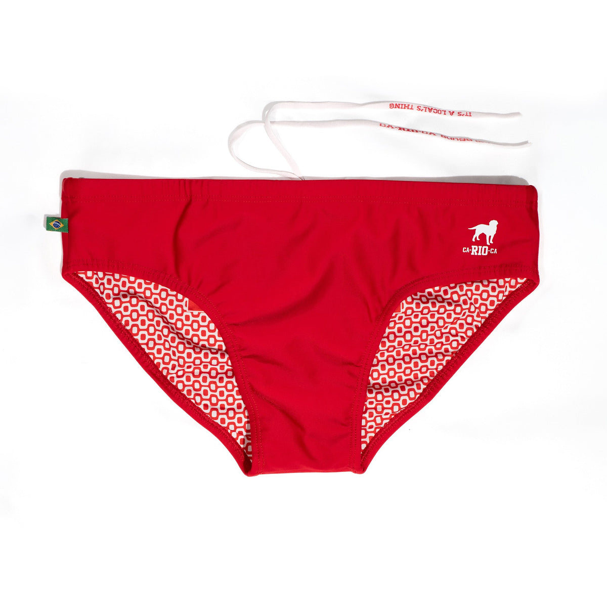 CA-RIO-CA Brief Cut Solids Sunga - Male Bathing Suit