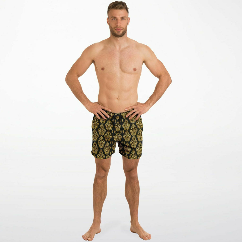 Maris Equi Gold Baroque Men's Swim Shorts